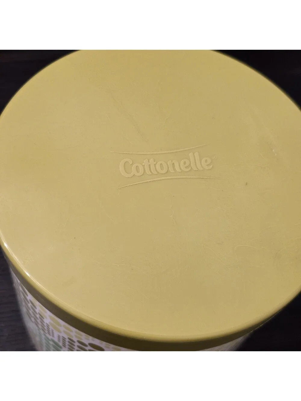 Jonathan Adler Double Roll Cottonelle Toilet Paper Container Green Dots New